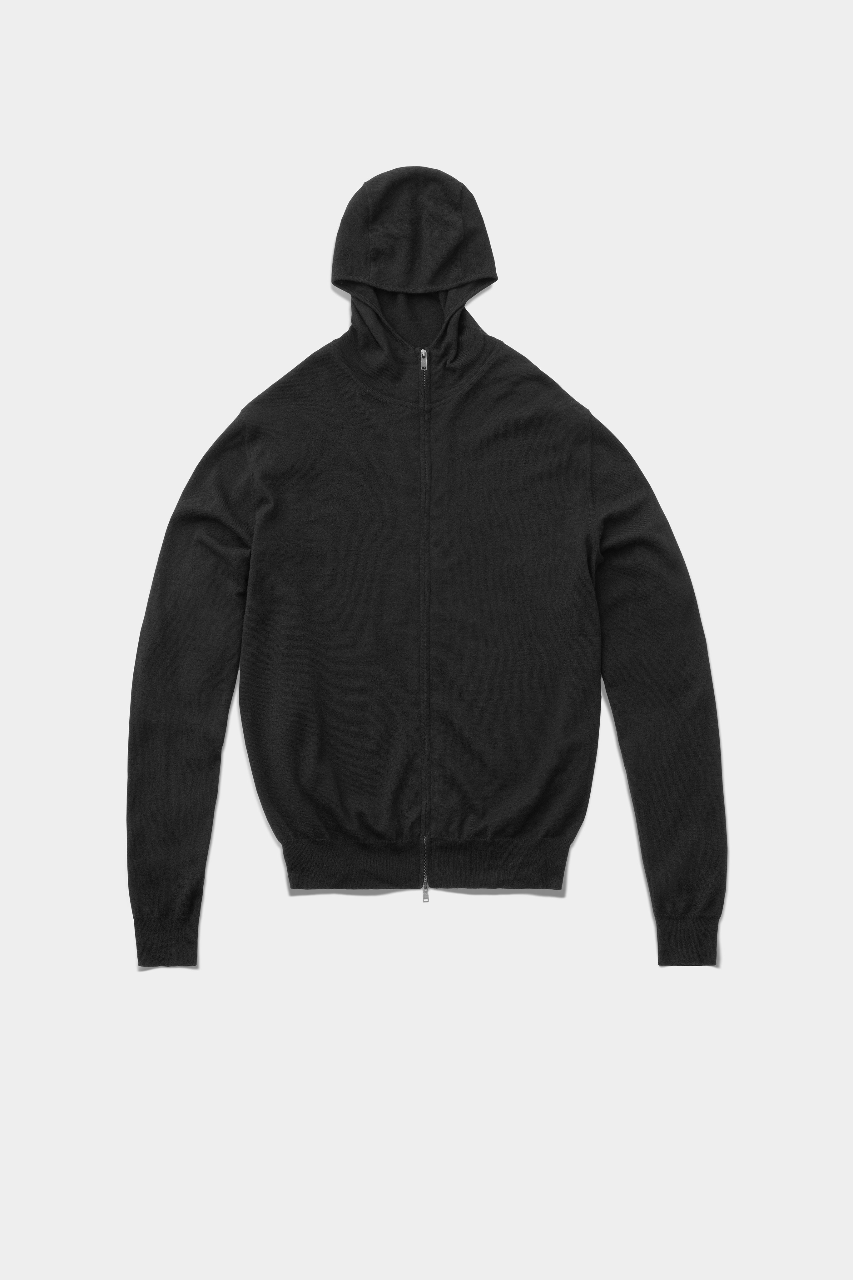 Cashmere and Merino Wool Zip-up Hoodie